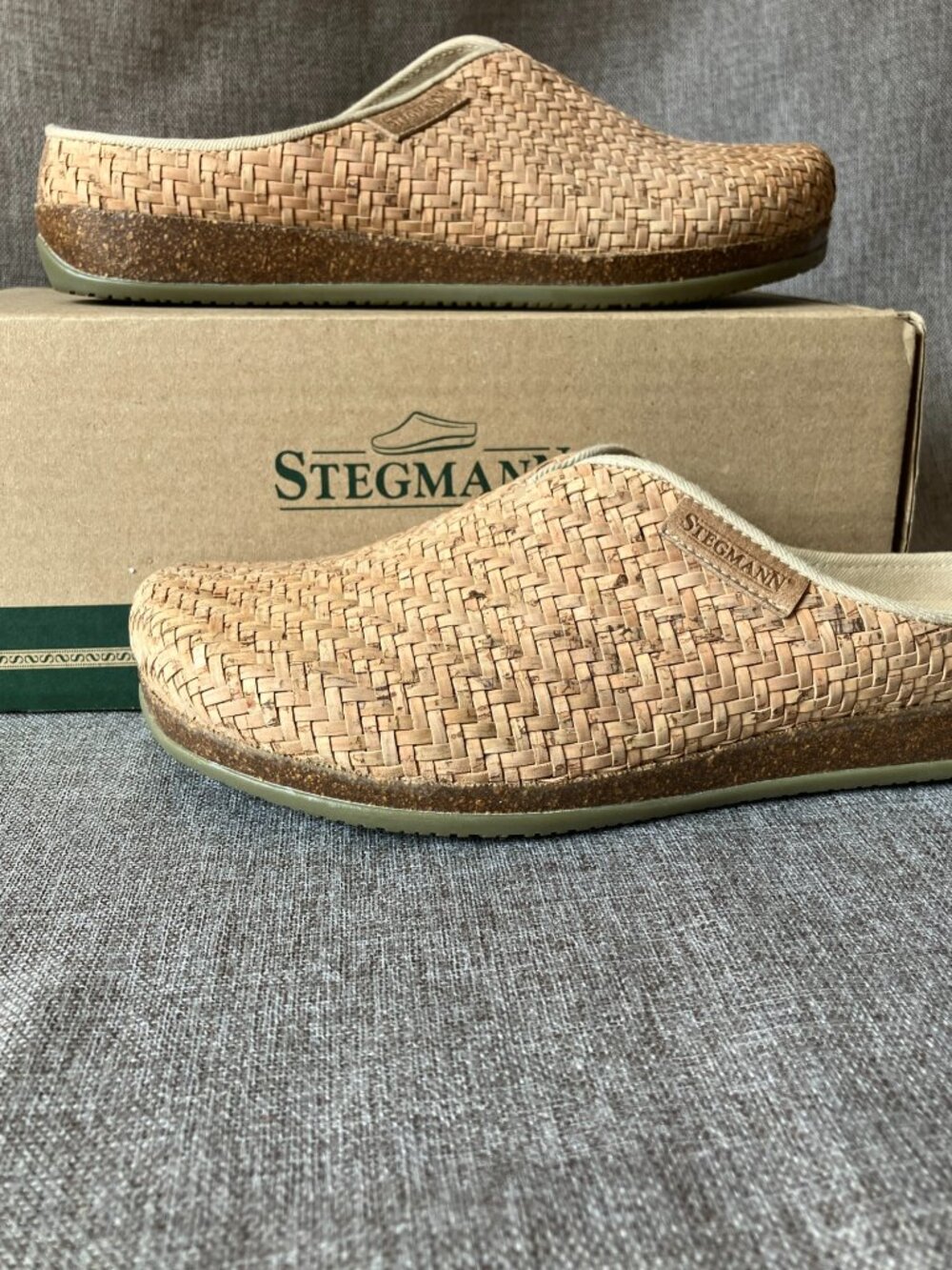 Stegmann Women's Maria Mule Woven Cork Slip-On Comfort Career Shoe Size 7.5 - Picture 8 of 10